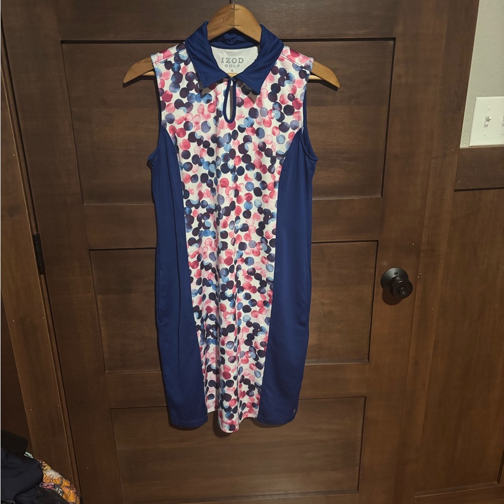 Izod Women's Golf Dress with Polka Dot Design